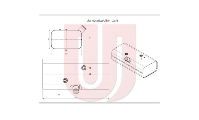 Бак 230л 55.220.000 ЛиАЗ - купить в Нижнем Новгороде